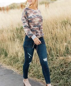 Ave Shops Find Me In The Woods Top Long Sleeve Tops