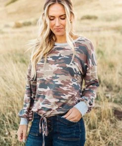 Ave Shops Find Me In The Woods Top Long Sleeve Tops