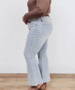 Ave Shops Fiona Hi-Rise Braided Waistband Jeans - Stylish Women's Bottoms & Jeans 47 Ave Shops Bottoms & Jeans Fiona Hi-Rise Braided Waistband Jeans