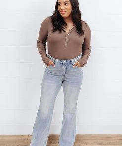 Ave Shops Fiona Hi-Rise Braided Waistband Jeans - Stylish Women's Bottoms & Jeans 41 Ave Shops Bottoms & Jeans Fiona Hi-Rise Braided Waistband Jeans