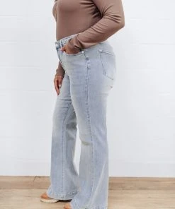 Ave Shops Fiona Hi-Rise Braided Waistband Jeans - Stylish Women's Bottoms & Jeans 42 Ave Shops Bottoms & Jeans Fiona Hi-Rise Braided Waistband Jeans