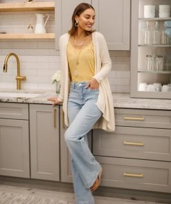 Ave Shops Fiona Hi-Rise Braided Waistband Jeans - Stylish Women's Bottoms & Jeans 38 Ave Shops Bottoms & Jeans Fiona Hi-Rise Braided Waistband Jeans