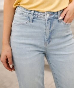 Ave Shops Bottoms & Jeans Fiona Hi-Rise Braided Waistband Jeans