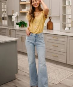 Ave Shops Fiona Hi-Rise Braided Waistband Jeans - Stylish Women's Bottoms & Jeans 40 Ave Shops Bottoms & Jeans Fiona Hi-Rise Braided Waistband Jeans