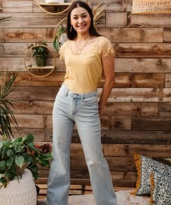 Ave Shops Fiona Hi-Rise Braided Waistband Jeans - Stylish Women's Bottoms & Jeans 63 Ave Shops Bottoms & Jeans Fiona Hi-Rise Braided Waistband Jeans