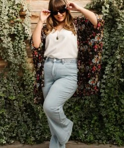 Ave Shops Fiona Hi-Rise Braided Waistband Jeans - Stylish Women's Bottoms & Jeans 53 Ave Shops Bottoms & Jeans Fiona Hi-Rise Braided Waistband Jeans