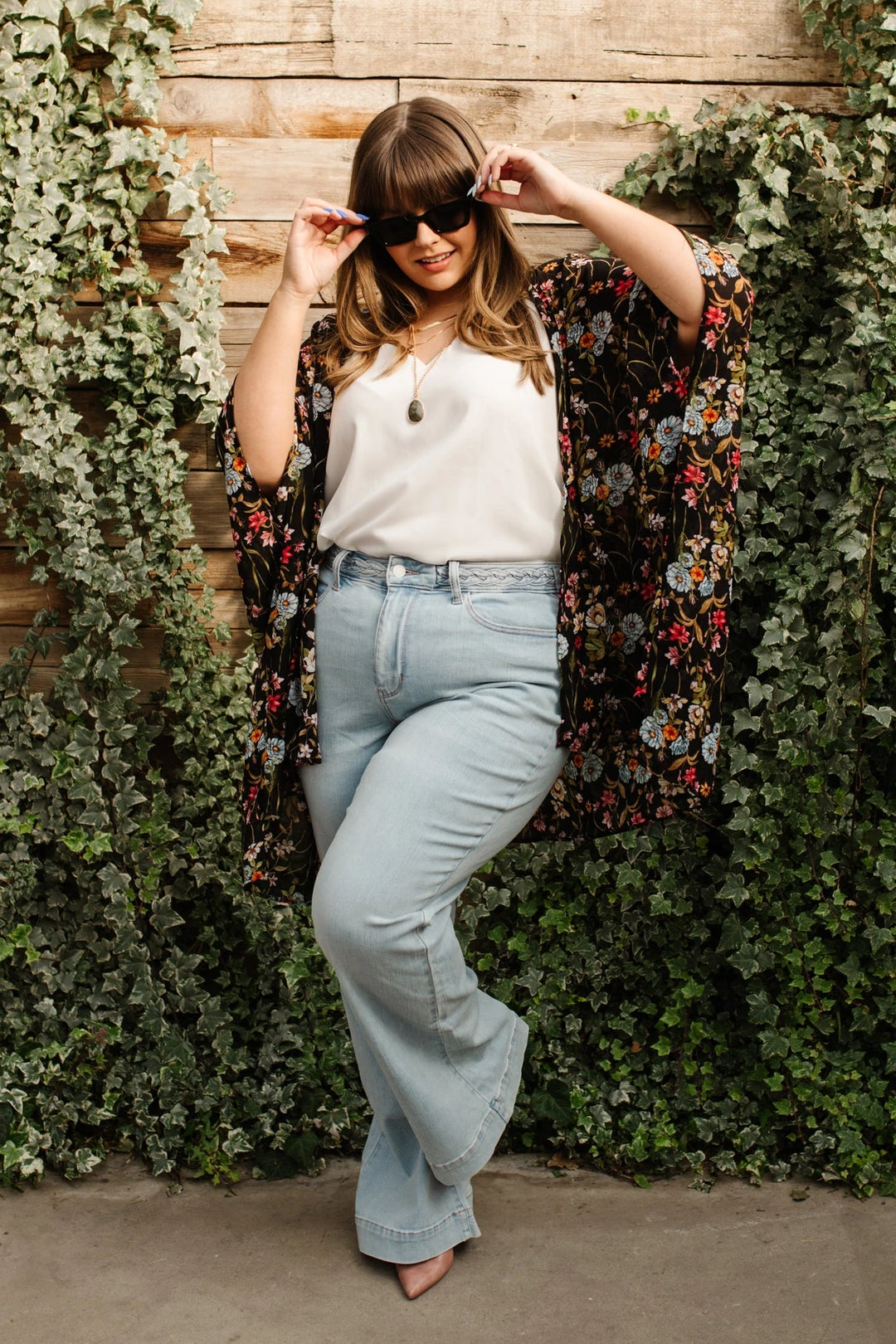 Ave Shops Fiona Hi-Rise Braided Waistband Jeans - Stylish Women's Bottoms & Jeans 21 Ave Shops Bottoms & Jeans Fiona Hi-Rise Braided Waistband Jeans