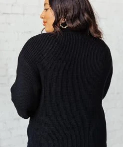 Ave Shops Fireside Zip Up Jacket In Black