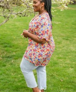 Ave Shops Women's Floral Breeze Short Sleeve Top | Casual Tops & Blouses 18 Ave Shops Clothing Floral Breeze Top