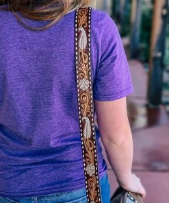 American Darling Floral Feathered Purse Strap Handbags & Wallets