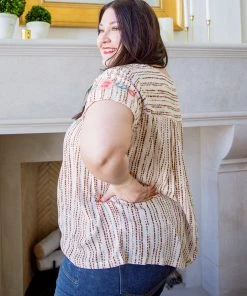 Ave Shops Floral Goals Blouse Clothing