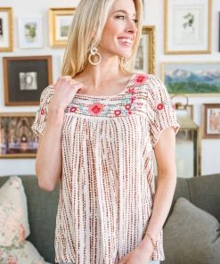 Ave Shops Floral Goals Blouse Clothing