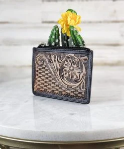 Myra New Arrivals Floral Tooled Card Holder