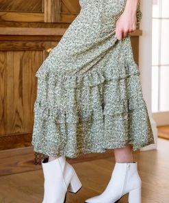 Ave Shops Floral Visons Skirt Bottoms & Jeans