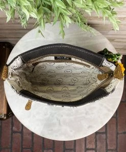 Myra Floral & Cowhide Pocket Crossbody Handbags & Wallets