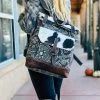Myra Floral & Cowhide Rug Backpack Handbags & Wallets