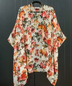 Ave Shops New Arrivals Flowers By The Lake Kimono - Stylish Short Sleeve Top 14 Ave Shops New Arrivals Flowers By The Lake Kimono