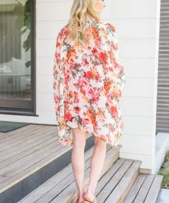 Ave Shops New Arrivals Flowers By The Lake Kimono - Stylish Short Sleeve Top 16 Ave Shops New Arrivals Flowers By The Lake Kimono