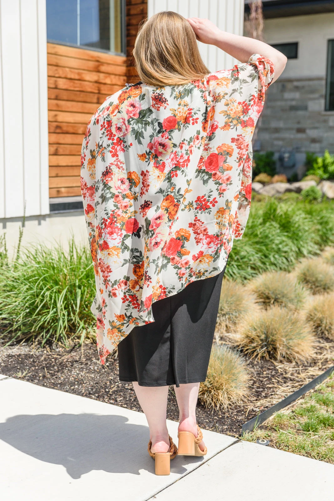 Ave Shops New Arrivals Flowers By The Lake Kimono - Stylish Short Sleeve Top 6 Ave Shops New Arrivals Flowers By The Lake Kimono