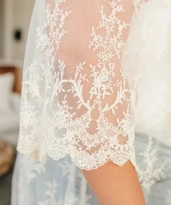 Ave Shops French Tea Lace Cardigan Clothing