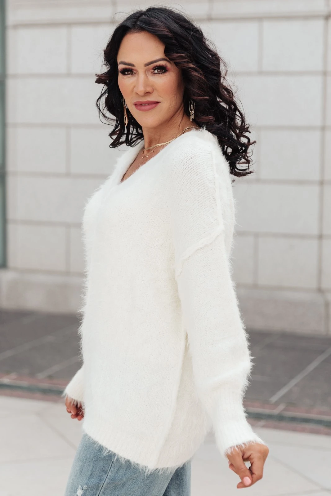 Ave Shops Fuzzy Wuzzy Cream Sweater - Cozy Cardigan for Women 10 Ave Shops Fuzzy Wuzzy Sweater In Cream Clothing