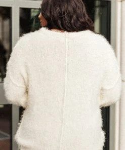 Ave Shops Fuzzy Wuzzy Cream Sweater - Cozy Cardigan for Women 25 Ave Shops Fuzzy Wuzzy Sweater In Cream Clothing