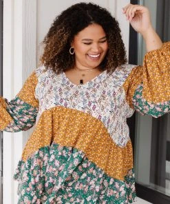 Ave Shops Garden Party Blouse - Elegant Long Sleeve Top for Women 26 Ave Shops Garden Party Blouse Clothing