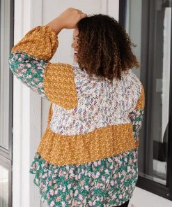 Ave Shops Garden Party Blouse - Elegant Long Sleeve Top for Women 29 Ave Shops Garden Party Blouse Clothing