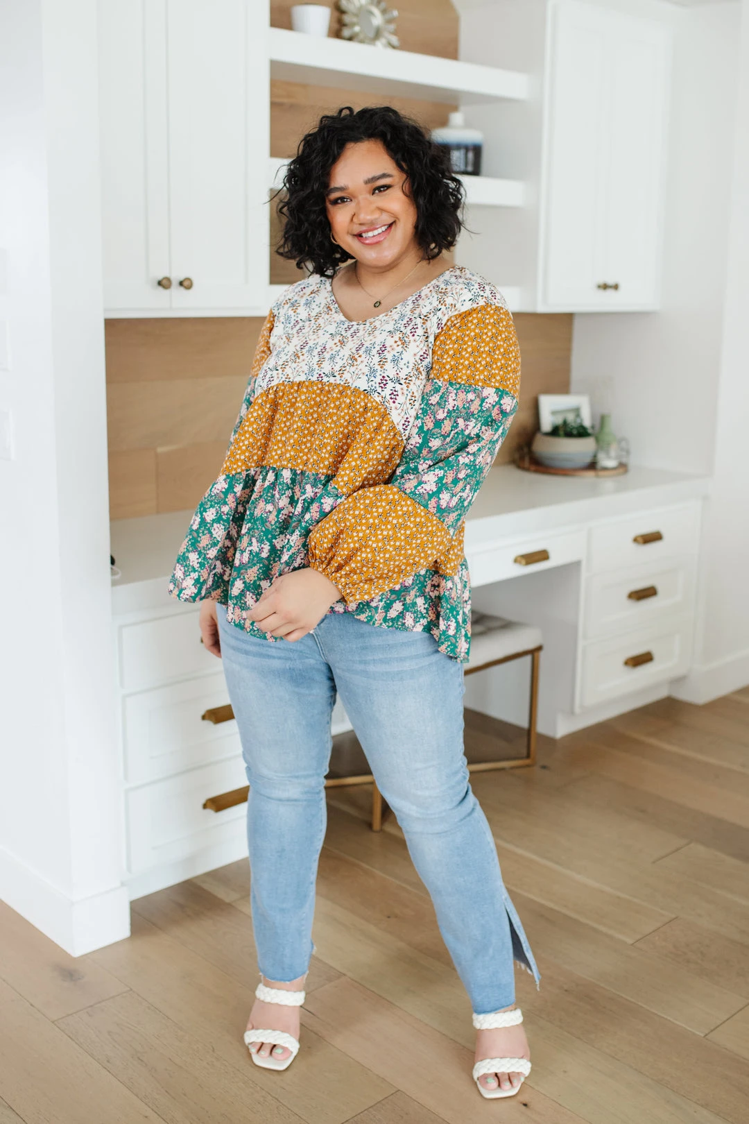 Ave Shops Garden Party Blouse - Elegant Long Sleeve Top for Women 8 Ave Shops Garden Party Blouse Clothing