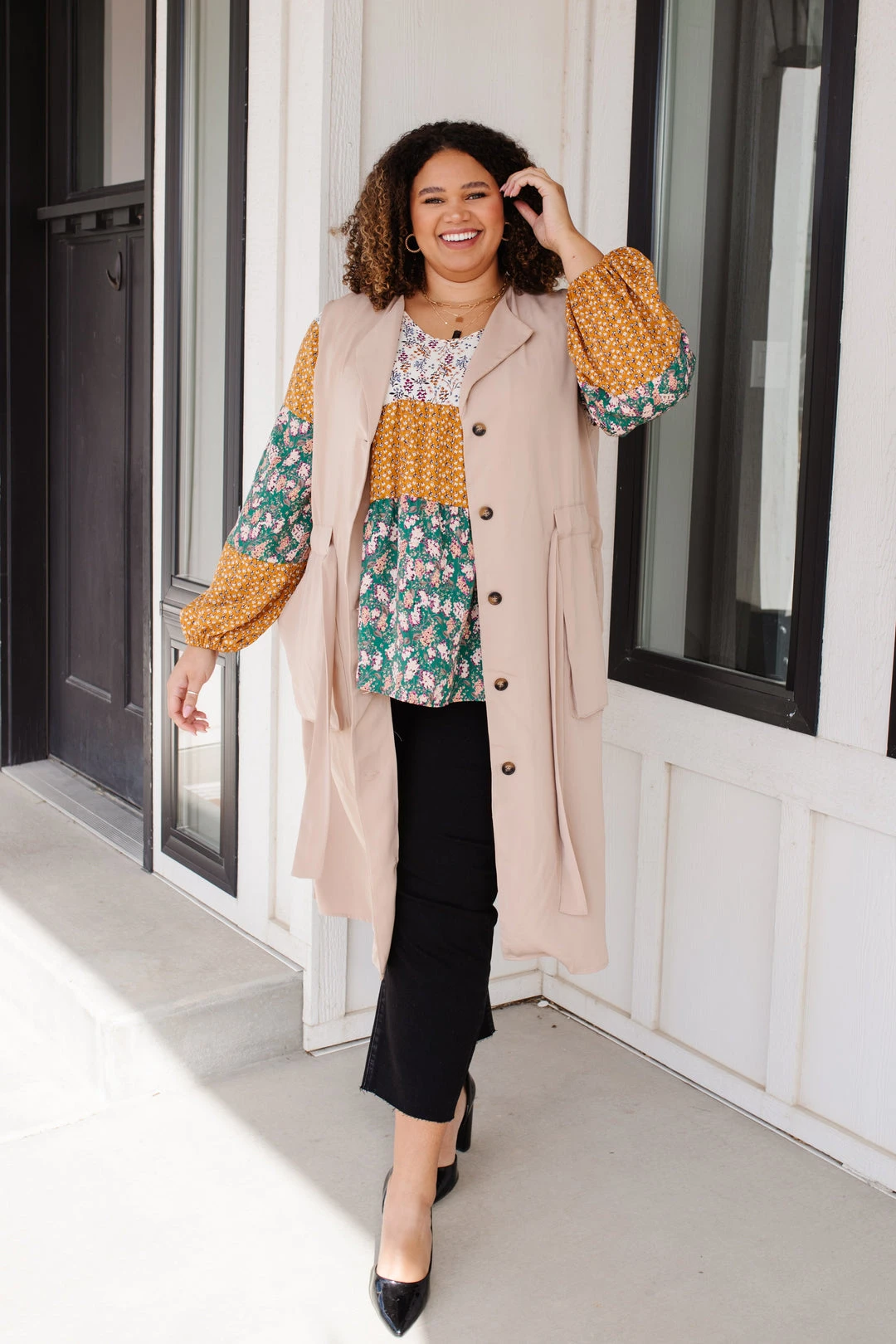 Ave Shops Garden Party Blouse - Elegant Long Sleeve Top for Women 11 Ave Shops Garden Party Blouse Clothing