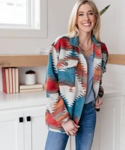 Ave Shops Geo Sands Jacket Clothing