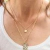 Ave Shops Geometric Natural Stone Necklace New Arrivals