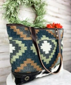 Myra Geometrical Aztec Tote Handbag Handbags & Wallets