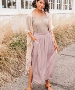 Ave Shops Mauve Get Away Maxi Skirt - Elegant Dresses, Rompers & Jumpsuits 20 Ave Shops Dresses, Rompers, Jumpsuits Get Away Maxi Skirt In Mauve