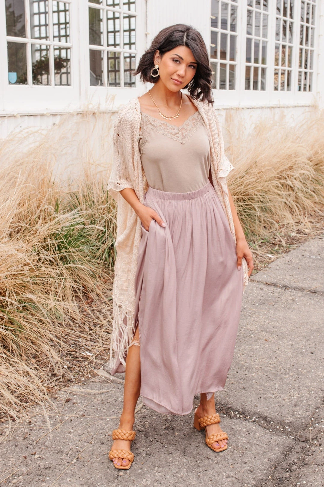 Ave Shops Mauve Get Away Maxi Skirt - Elegant Dresses, Rompers & Jumpsuits 4 Ave Shops Dresses, Rompers, Jumpsuits Get Away Maxi Skirt In Mauve