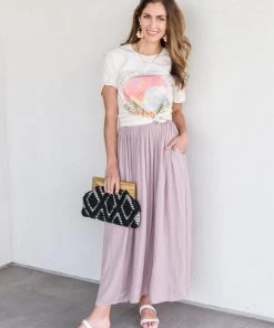 Ave Shops Mauve Get Away Maxi Skirt - Elegant Dresses, Rompers & Jumpsuits 32 Ave Shops Dresses, Rompers, Jumpsuits Get Away Maxi Skirt In Mauve