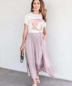 Ave Shops Mauve Get Away Maxi Skirt - Elegant Dresses, Rompers & Jumpsuits 33 Ave Shops Dresses, Rompers, Jumpsuits Get Away Maxi Skirt In Mauve