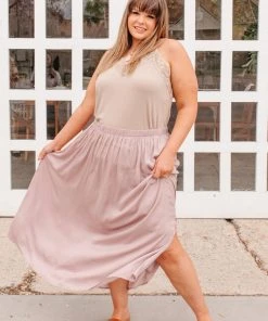 Ave Shops Mauve Get Away Maxi Skirt - Elegant Dresses, Rompers & Jumpsuits 21 Ave Shops Dresses, Rompers, Jumpsuits Get Away Maxi Skirt In Mauve