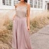 Ave Shops Dresses, Rompers, Jumpsuits Get Away Maxi Skirt In Mauve