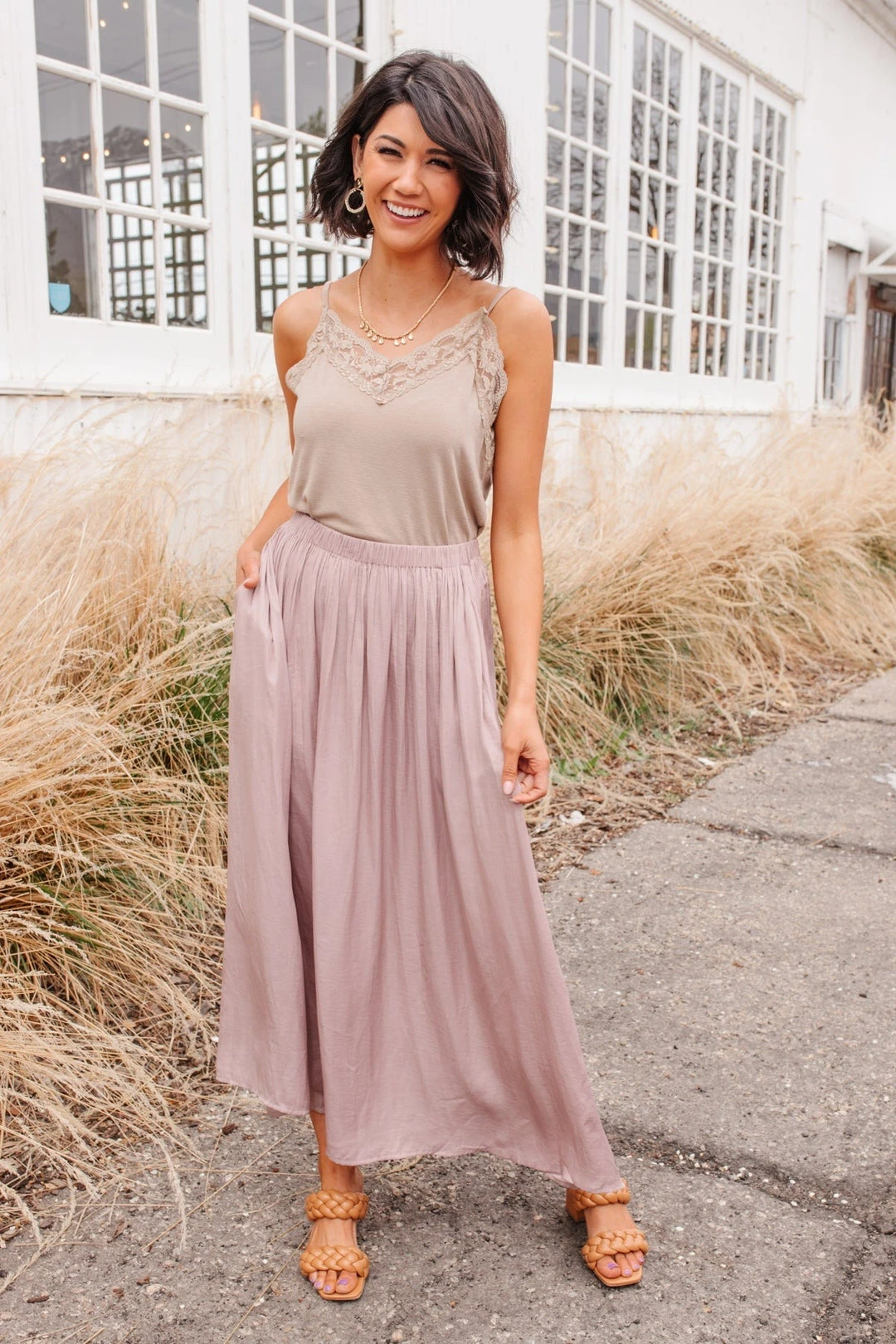 Ave Shops Mauve Get Away Maxi Skirt - Elegant Dresses, Rompers & Jumpsuits 3 Ave Shops Dresses, Rompers, Jumpsuits Get Away Maxi Skirt In Mauve