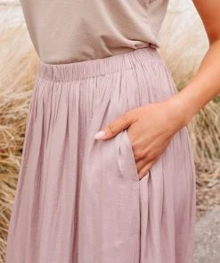 Ave Shops Mauve Get Away Maxi Skirt - Elegant Dresses, Rompers & Jumpsuits 27 Ave Shops Dresses, Rompers, Jumpsuits Get Away Maxi Skirt In Mauve