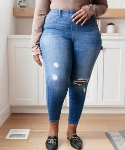 Ave Shops Get Together Mid-Rise Skinny Jegging Bottoms & Jeans