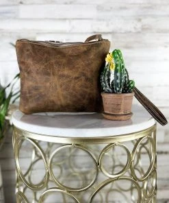 Bbags Giraffe Leather Wristlet Pouch | Stylish & Functional | Limited Time MEGA SALE! -The Cinchy Cowgirl Store GiraffeLeatherWristletPouch 1080x
