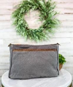 Myra Grey Multi-Color Aztec Cowhide Crossbody Handbag Handbags & Wallets