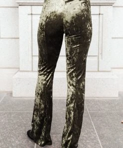 Ave Shops Bottoms & Jeans Groovy Chick Bell Bottom Leggings In Olive