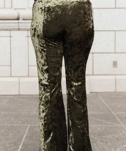 Ave Shops Bottoms & Jeans Groovy Chick Bell Bottom Leggings In Olive