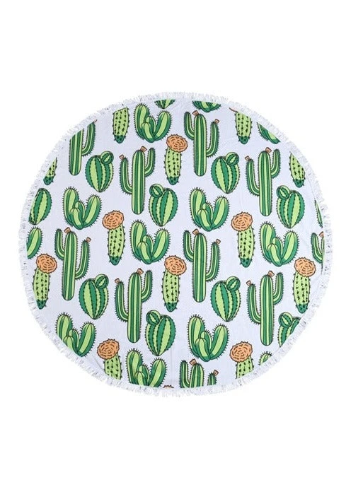 Wfs Round Cactus Beach Towel - New Arrivals | Stylish & Soft 3 Wfs Round Cactus Beach Towel New Arrivals