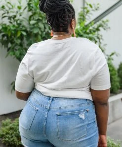 Ave Shops New Arrivals Hallie High Waist Distressed Shorts