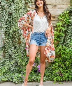 Ave Shops New Arrivals Hallie High Waist Distressed Shorts