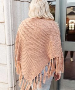 Ave Shops Clothing Hanging For The Weekend Poncho In Mocha